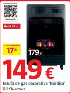 Bauhaus Fulmo - estufa de gas decorativa 'nòrdica' oferta