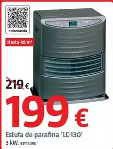 Bauhaus Estufa de parafina 'lc-130' oferta