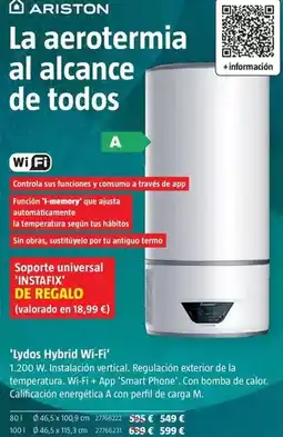 Bauhaus Ariston - lydos hybrid wi-fi oferta