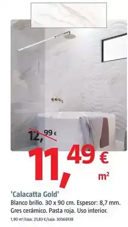 Bauhaus Calacatta gold oferta