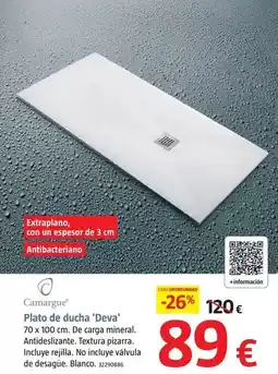 Bauhaus Camargue - plato de ducha 'deva' oferta