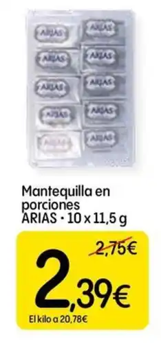 Dialprix ARIAS Mantequilla en porciones oferta