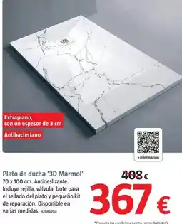 Bauhaus Plato ducha '3d marmol' oferta