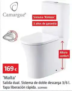 Bauhaus Camargue - pack wc ''malta'' oferta