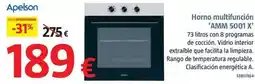 Bauhaus Apelson - horno multifuncion ''amm 5001 x'' oferta