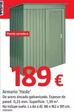 Bauhaus Armario 'hede' oferta