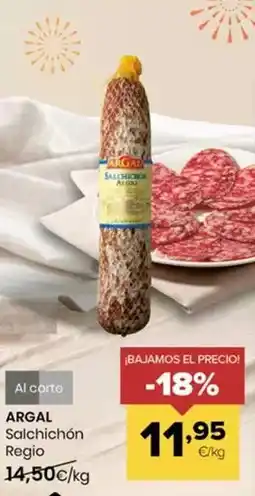 Autoservicios Familia Argal - salchichón regio oferta