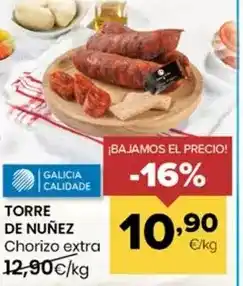 Autoservicios Familia Torre de núñez - chorizo extra oferta