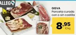 Autoservicios Familia Gisva - panceta curada con o sin costilla oferta