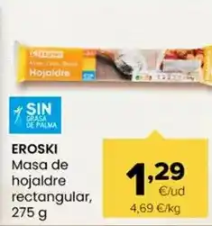 Autoservicios Familia Eroski - masa de hojaldre rectangular oferta