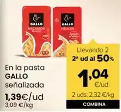 Autoservicios Familia Gallo - pasta oferta