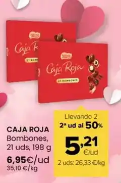 Autoservicios Familia Caja roja - bombones oferta