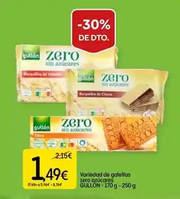 Dialprix Gullón - variedad de galetas zero azucares oferta
