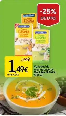 Dialprix Gallina blanca - variedad de cremas cacereras oferta
