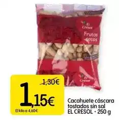Dialprix El cresol - cacahuete cascara tostados sin sal oferta