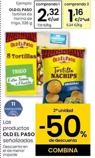 Eroski Old el paso - tortillas de harina de trigo oferta