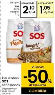 Eroski Sos - arroz integral oferta