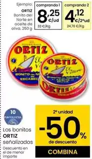 Eroski Ortiz - bonito del norte en aceite de oliva oferta