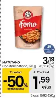 Eroski Matutano - cocktail tostado oferta