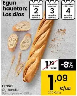 Eroski Eroski - barra grande oferta