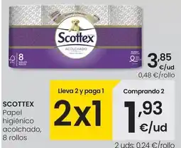 Eroski Scottex - papel higiénico acolchado oferta