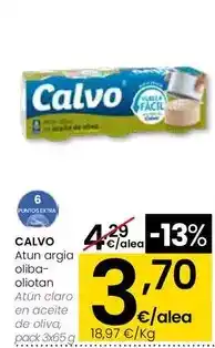 Eroski Calvo - atún claro en aceite de oliva oferta