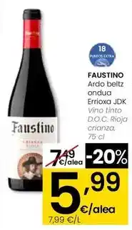 Eroski Faustino - vino tinto d.o.c. rioja crianza oferta