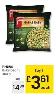 Eroski Findus - baby beans oferta