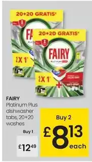 Eroski Fairy - platinum plus dishwasher tabs oferta