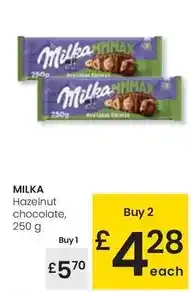 Eroski Milka - hazelnut chocolate oferta