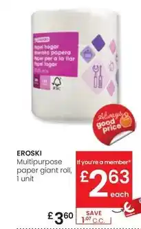 Eroski Eroski - multipurpose paper giant roll oferta