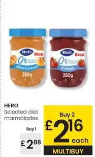 Eroski Hero - diet marmalades oferta