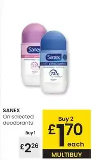 Eroski Sanex - deodorants oferta