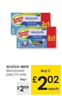 Eroski Scotch-brite - blue scourer pad oferta