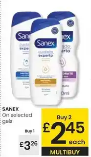 Eroski Sanex - gels oferta