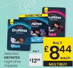 Eroski Huggies - drynites night time nappies oferta