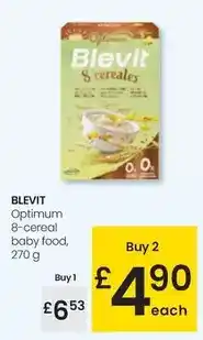 Eroski Blevit - optimum 8-cereal baby food oferta