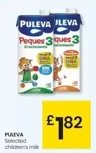 Eroski Puleva - children's milk oferta