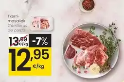 Eroski Carrilleras de cerdo oferta