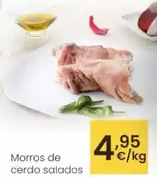Morros de cerdo salados