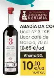 Eroski Abadia da cova - licor no 3 i.x.p. licor cafe de galicia oferta