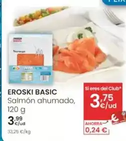 Eroski Eroski basic - salmón ahumado oferta