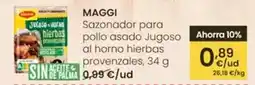 Eroski Maggi - sazonador para pollo asado jugoso al horno hierbas provenzales oferta