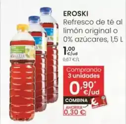 Eroski Eroski - refresco de te al limon original o 0% azucares oferta