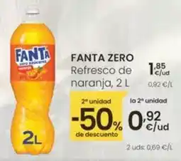Eroski Fanta zero - refresco de naranja oferta