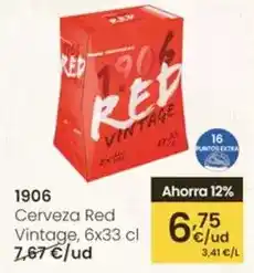 Eroski 1906 - cerveza red vintage oferta