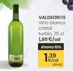 Eroski Valdeorite - vino blanco cristal turbio oferta