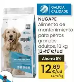 Eroski Nugape - alimento de mantenimiento para perros grandes adultos oferta