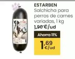 Eroski Estarben - salchicha para perros de carnes oferta