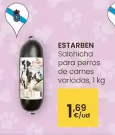 Eroski Estarben - salchicha para perros de carnes oferta
